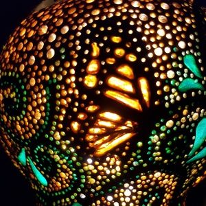 Butterflies gourd lamp